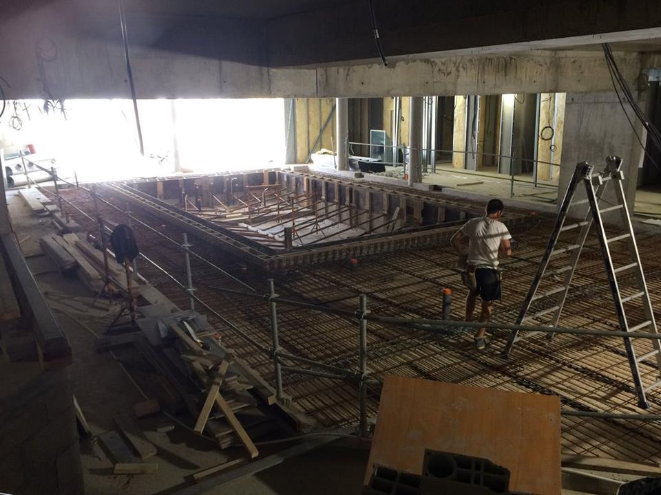 Construction de piscine à Courchevel par Maçonnerie Pouget